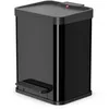 Image de Poubelle À Pédale Oko Duo Plus Taille M 2x9 L Noir 0622-260 Hailo