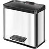 Image de Poubelle À Pédale Oko Duo Plus L 17+9 L Acier Inox 0630-200 Hailo