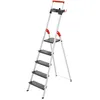 Image de Escabeau de sécurité pliable en aluminium 5 marches larges Hailo L100