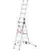 Image de Echelle transformable pro 3 plans 3x6 échelons 38m/47m en aluminium Hailo ProfiLot