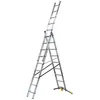 Image de Echelle transformable 3 plans 3x9 échelons 55m/63m en aluminium Hailo HobbyLot