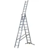 Image de Echelle transformable 3 plans 3x11 échelons 69m/76m en aluminium Hailo HobbyLot