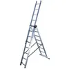 Image de Echelle transformable 3 plans 3x8 échelons 5m/59m en aluminium Hailo Hobby