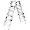 Image de Escabeau double accès professionnel télescopique 2x6 marches HAILO D100