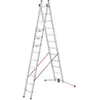 Image de Echelle transformable 2 plans 2x12 échelons 56m/66m en Aluminium Hailo S 110 Pro