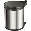 Image de Hailo Poubelle Compact-Box Taille M 15 L Acier Inoxydable 3555-101 415439