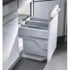 Image de Poubelle de cuisine tri sélectif 2 bacs encastrable 40L (19+19) Hailo Euro Cargo S