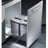 Image de Poubelle encastrable 2 bacs pour meuble coulissant 50L (24+24) Hailo Bottom Mount