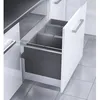 Image de Poubelle encastrable 3 bacs pour meuble coulissant 74L (28+28+18) Hailo Triple XL