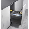 Image de Poubelle de cuisine tri sélectif 3 bacs encastrable 44L (18+13+13) Hailo Cargo Synchro