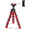 Image de Mini Trépied Cullmann Alpha 350 Mobile Rouge Avec Support Smartphone