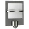 Image de Applique murale - ALBERT - 626251 - Acier inoxydable - Culot E27 - Intérieur