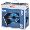 Image de HAMA 00051270 Boîtier CD Slim - Boîte de 100 -Transparent et noir