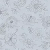 Image de D-C-TABLE - Nappe ronde manhattan palmas gris 150cm
