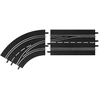 Image de Extensions De Circuit De Gauche 1/24 Courbée Pour Les Circuits Digital 132 / 124 Noir Carrera