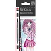 Image de Marabu Etui De 6 Feutres Aquarellables 'graphix' Ma Ke Manga