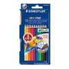 Image de Crayons Aquarellables - STAEDTLER - 12 couleurs - Mine solide - Forme hexagonale