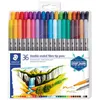 Image de STAEDTLER® 3200 Design Journey - Set 36 feutres de coloriage double pointe 30 mm et 05 - 08 mm assortis