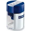Image de Taille-crayons double - STAEDTLER - 512 001 - pour crayons jusquà 10 2 mm - avec réservoir - forme ronde
