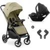 Image de Hauk - Ensemble De Voyage 2-en-1 Shop N Care - Poussette + Siege Auto + Adaptateurs - 4 Roues - Olive