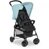 Image de Poussette Canne - Sport - Pliable & Inclinable - Capote Pare-soleil - 4 Roues - Noir / Bleu