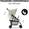 Image de Poussette Canne - Sport - Pliable & Inclinable - Capote Pare-soleil - 4 Roues - Bleu