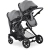 Image de HAUCK - Poussette double - Atlantic Twin - 4 roues - Gris chiné