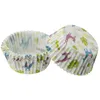 Image de Lot De 50 Moules À Muffins En Papier Motif Lama Et Cactus 7 Cm Zenker Smart Pastry