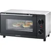 Image de Mini four compact SEVERIN 9 L - 800 W avec grille et plaque de cuisson incluses - Noir/Argent TO2052