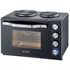 Image de Mini-four 30L à chaleur tournante et plaques de cuisson - SEVERIN - TO2074 - 2500W Minuteur 2 plaques de cuisson noir