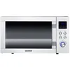 Image de Four à micro-ondes gril et chaleur tournante 3-en-1 - SEVERIN - Fond plat en verre 8 programmes 900W 25L - Inox - MW 7777