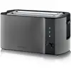 Image de Severin At 9341 Grille-pain 4 Part(s) 1400 W Noir, Acier Brossé, Acier Inoxydable
