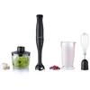 Image de Mixeur plongeant 3-en1 - SEVERIN - SM3762 - 350 W - Pied amovible - Gobelet doseur 700 ml + Mini Hachoir + Fouet - Noir