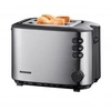 Image de Grille-pain Double Fente - At2514 - 850 W - Thermostat - Noir Et Inox Brosé