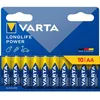 Image de Piles AA - Varta - Longlife Power - Alcalines - Lot de 10 - Made in Germany
