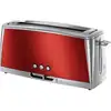 Image de Grille-pain - Luna Rouge Solaire - Fente Longue - 1420 W - Fonctions Réchauffage Et Décongélation