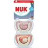 Image de Nuk Lot de 2 sucettes 0/6m First Choice Nuit