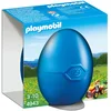 Image de Figurine oeuf - Enfant avec tracteur et remorque PLAYMOBIL