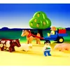 Image de Playmobil 123 6620 - Enfants / Charrette / Animaux en occasion ou reconditionné