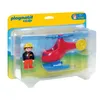 Image de Playmobil 6789 - Pompier Avec HÃ©licoptÃ¨re 1.2.3 en occasion ou reconditionné