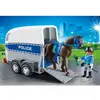 Image de Playmobil City Action 6922 Policiere Avec Cheval Et Remorque