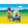 Image de Playmobil 1.2.3 6961 Ouvrier Avec Brouette