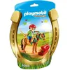 Image de Poney à décorer (jouet) - PLAYMOBIL - 6968 - Coffret fleurs & noeuds - 4-10 ans - Rouge motif fleur