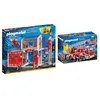 Image de PLAYMOBIL 9462 Caserne de pompiers avec hélicoptère City Action Mixte Pour enfant dès 4 ans