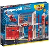 Image de Playmobil 9462 - Caserne de pompiers avec hÃ©licoptÃ¨re en occasion ou reconditionné