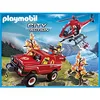 Image de Playmobil City Action 9518 - HÃ©licoptÃ¨re Et 4x4 De Pompiers en occasion ou reconditionné