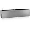 Image de Pot De Fleur Balconera Steel 80, Gris Perle Satiné