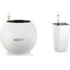 Image de LECHUZA Jardinière PURO Color 50 ALL-IN-ONE diamètre 49 cm blanc 446115