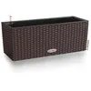 Image de LECHUZA Jardinière BALCONERA Cottage - 50 x 19 x 19 cm - Moka