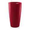 Image de Pot de fleur LECHUZA Rondo Premium 40 - kit complet rouge scarlet brillant